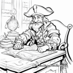 Privateer and Buccaneer Pirate Coloring Pages 2