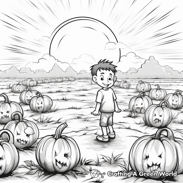 Pumpkin Patch Coloring Pages Free Printable