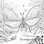 Rainforest Insect Coloring Pages 1