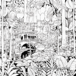 Rainforest Layers Coloring Pages 3