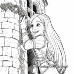 Rapunzel and Pascal Coloring Sheets 4