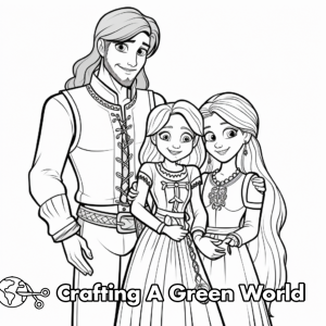 Rapunzel Coloring Pages - Free & Printable!