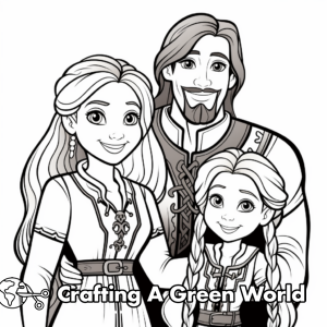 Rapunzel Coloring Pages - Free & Printable!