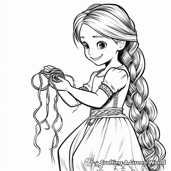 Rapunzel Coloring Pages - Free & Printable!