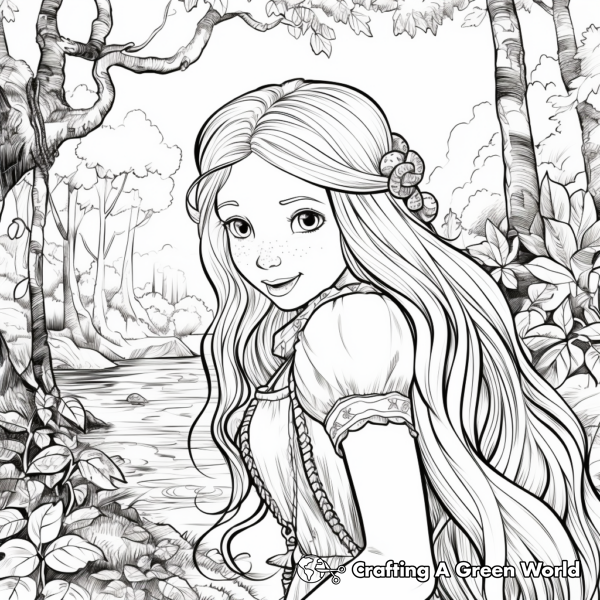 Rapunzel Coloring Pages - Free & Printable!