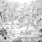 Rare Rainforest Reptiles Coloring Pages 1