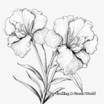 Realistic Daylily Coloring Pages for Advanced Colorists 3