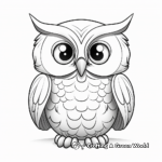 Realistic Elf Owl Illustration Coloring Pages 2