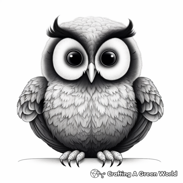 Realistic Owl Coloring Pages - Free &amp; Printable!
