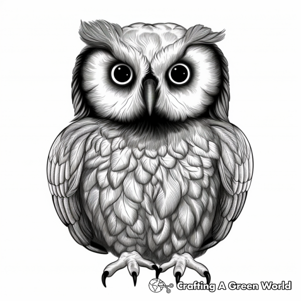 Realistic Owl Coloring Pages - Free & Printable!
