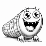Realistic Inchworm Coloring Pages 2
