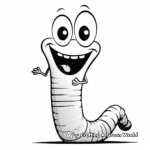 Realistic Inchworm Coloring Pages 4