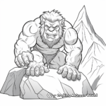 Realistic Mountain Troll Coloring Pages 2