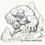 Realistic Mountain Troll Coloring Pages 3