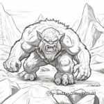 Realistic Mountain Troll Coloring Pages 4