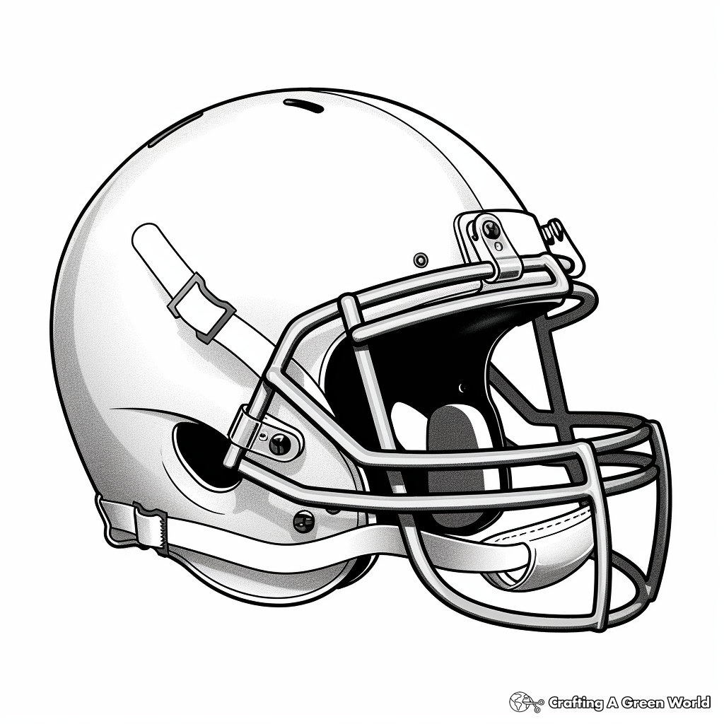Realistic NFL Football Team Helmet Coloring Pages 2