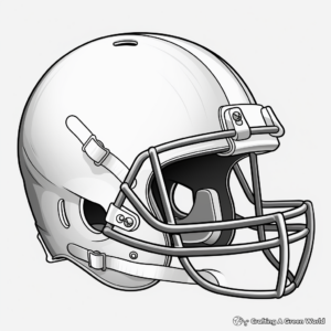 Realistic NFL Football Team Helmet Coloring Pages 3