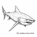 Realistic Tiger Shark Coloring Pages 3