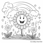Refreshing Spring Showers Coloring Pages 1