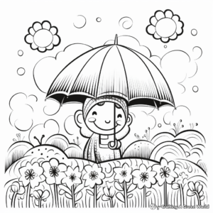Refreshing Spring Showers Coloring Pages 2