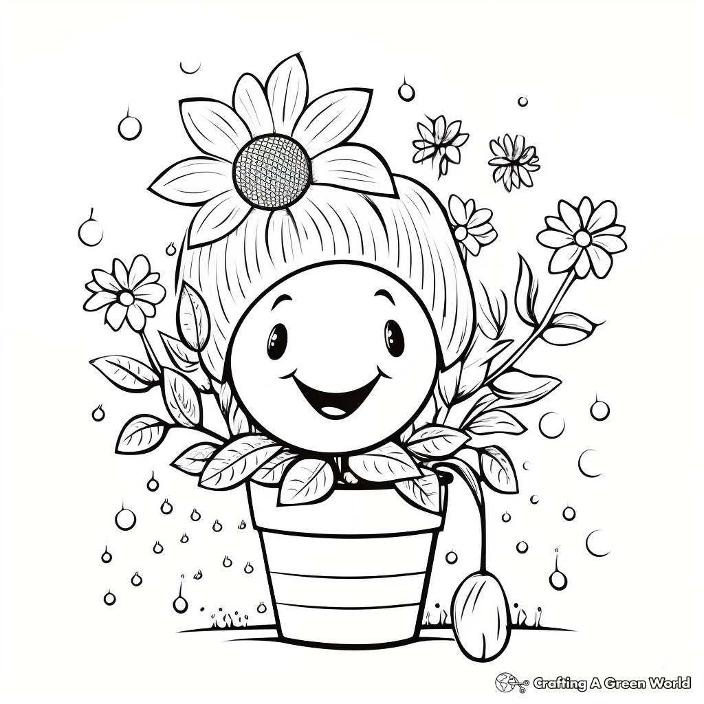 Refreshing Spring Showers Coloring Pages 3