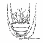 Relaxing String of Pearls Plant Coloring Pages 3