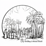 Religious Palm Sunday Coloring Pages for Sunday School 4