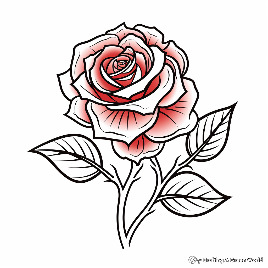 Rose Coloring Pages - Free & Printable!
