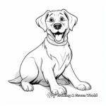 Rottweiler in Action: Guard Dog Coloring Pages 2