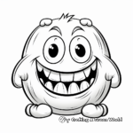 Rounded Monster Coloring Pages 2