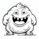 Rounded Monster Coloring Pages 3
