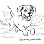 Running Rottweiler Coloring Pages for Action Lovers 1