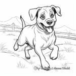 Running Rottweiler Coloring Pages for Action Lovers 3