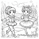 Russian Ballet Coloring Pages 3