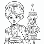 Russian Ballet Coloring Pages 4