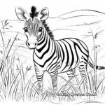 Páginas para colorear de Hierba de la sabana para los amantes del Safari 4