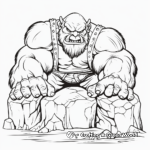 Scary Giant Troll Coloring Pages 2