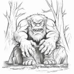 Scary Giant Troll Coloring Pages 3