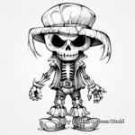 Scary Skeleton Pirate Coloring Pages 3