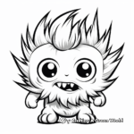 Scary Yet Adorable Monster Coloring Pages 1