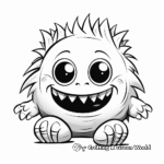 Scary Yet Adorable Monster Coloring Pages 2