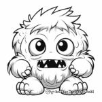 Scary Yet Adorable Monster Coloring Pages 3