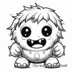 Scary Yet Adorable Monster Coloring Pages 4