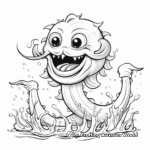 Sea Monster Coloring Pages 1