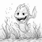 Sea Monster Coloring Pages 2