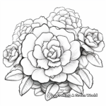 Serene Desert Rose Coloring Pages 3