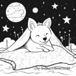 Shiba Inu in Dreamy Night Sky Coloring Pages 4