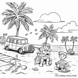 Signs of Summer: End of School Year Coloring Pages 2