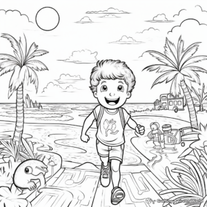 Signs of Summer: End of School Year Coloring Pages 3