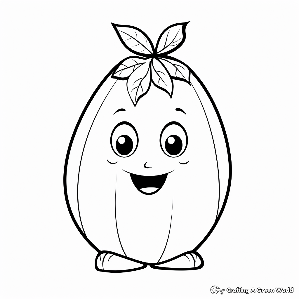 Simple Acorn Coloring Pages for Preschoolers 1